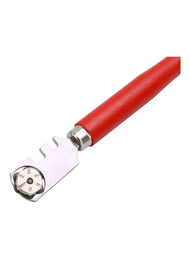 6 Wheels Glass Cutter Tool Red/Silver - Image 5