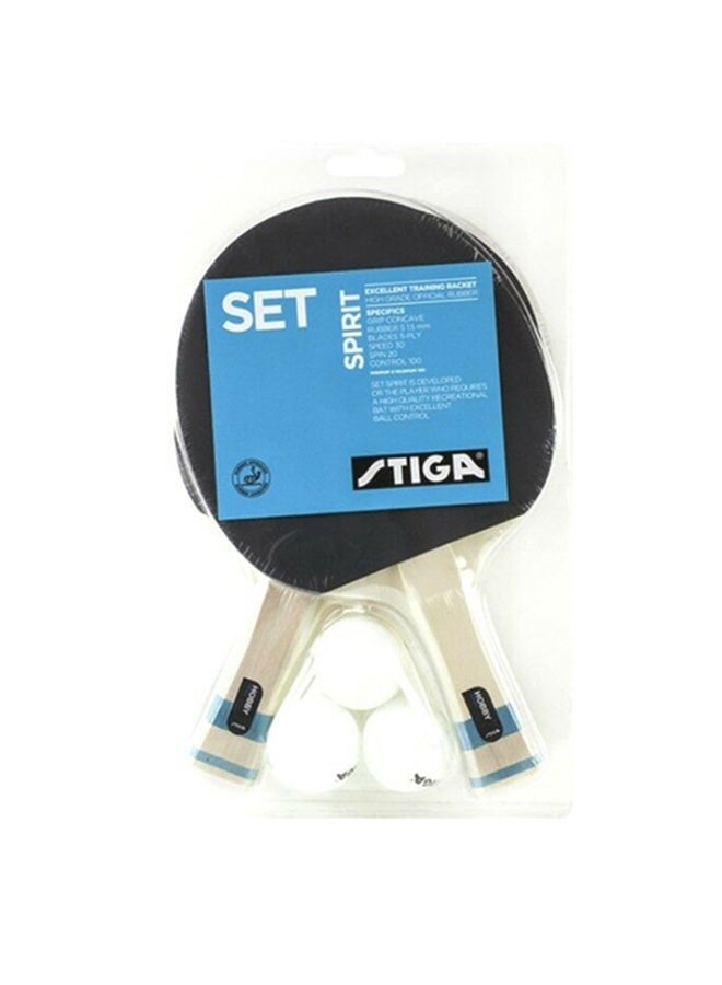 Stiga - Set Spirit - 2 bats and 3 poly balls - Image 1