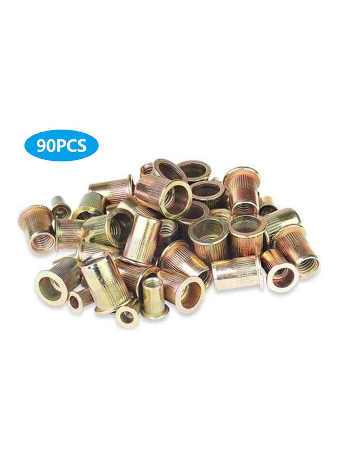 Generic 90-Piece Mixed Rivet Nut Gold  - Image 3