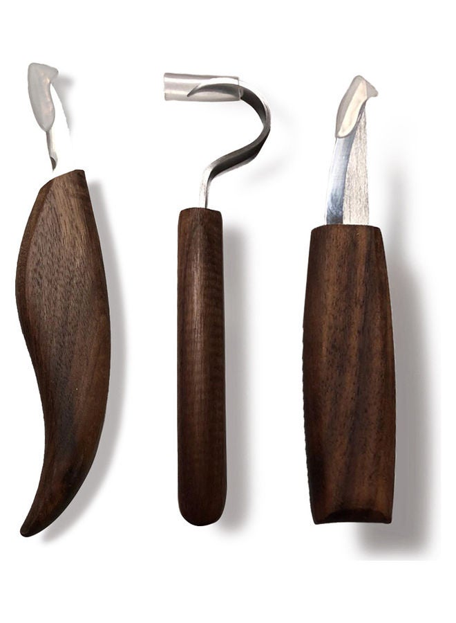 مجموعة أدوات نحت الخشب بني/فضي - Image 1