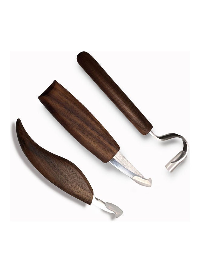 مجموعة أدوات نحت الخشب بني/فضي - Image 2