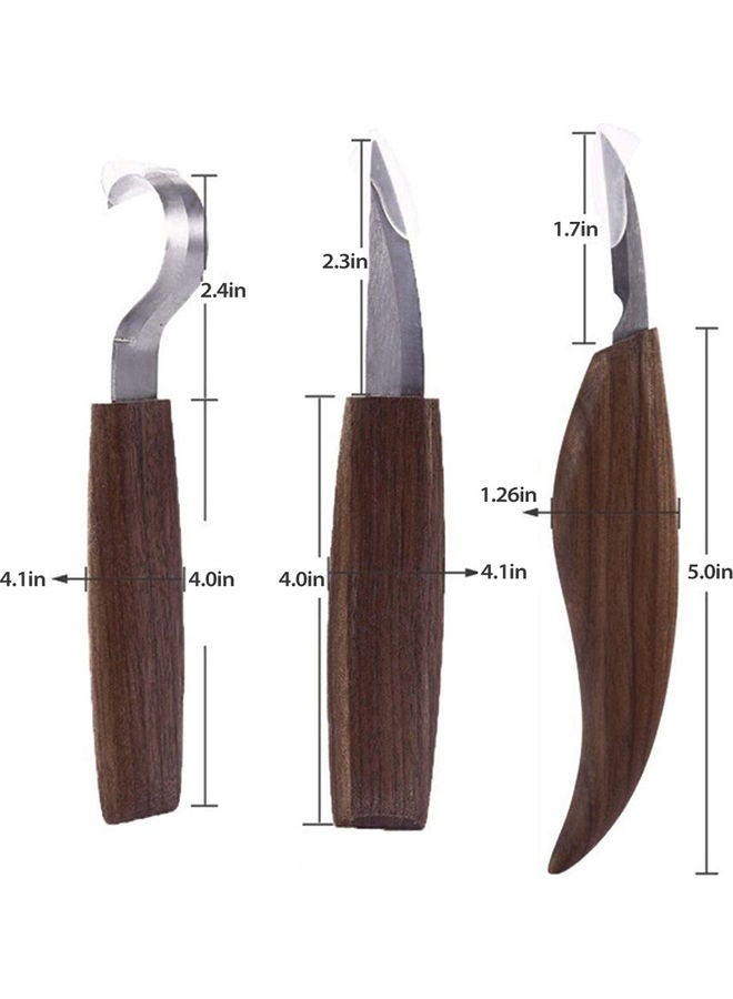 مجموعة أدوات نحت الخشب بني/فضي - Image 5