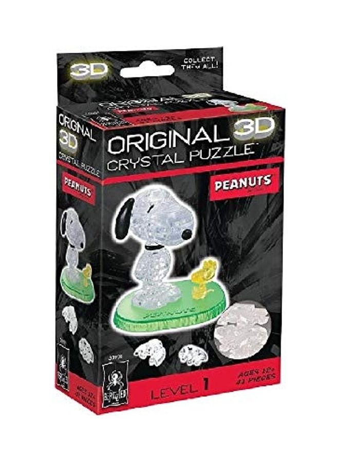 Bepuzzled 41-Piece Original 3D Crystal Peanuts Jigsaw Puzzle - Image 1