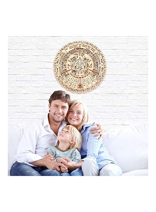 Wood Trick 3D Wooden Puzzle Mayan Wall Calendar Kit - Image 2