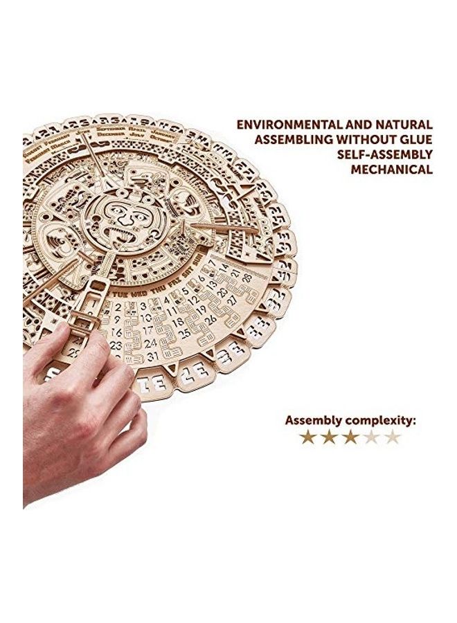 Wood Trick 3D Wooden Puzzle Mayan Wall Calendar Kit - Image 3