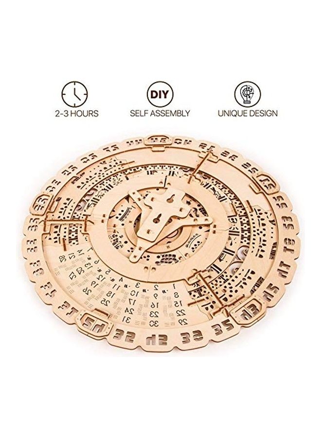 Wood Trick 3D Wooden Puzzle Mayan Wall Calendar Kit - Image 4