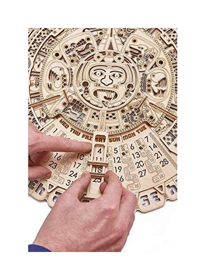 Wood Trick 3D Wooden Puzzle Mayan Wall Calendar Kit - Image 5