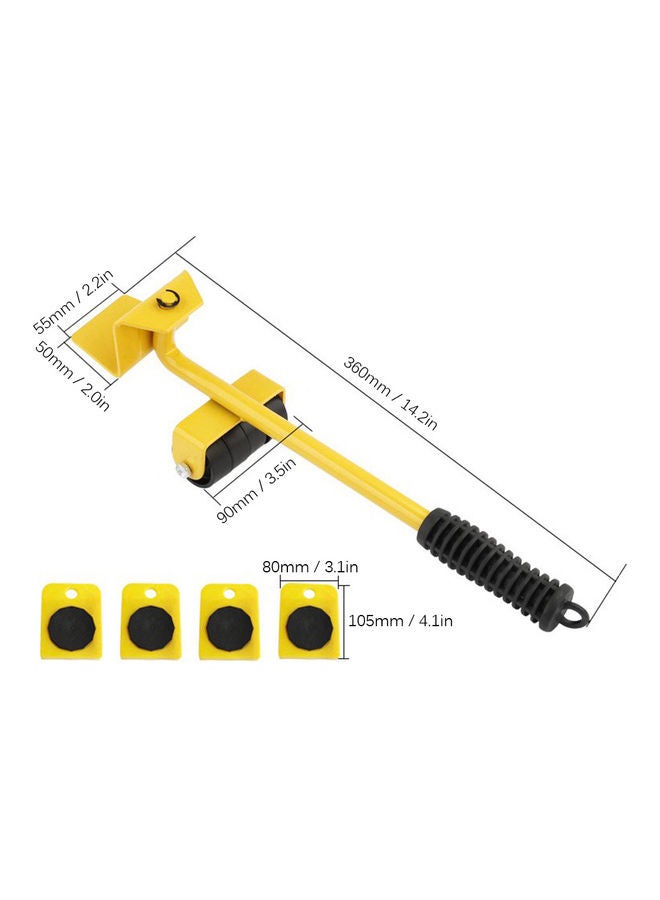 KKmoon Furniture Mover Tool Set Yellow - Image 2