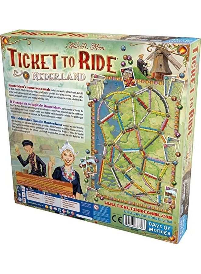 دايز أوف ووندر Ticket To Ride Nederland Board Expansion Game - Image 2