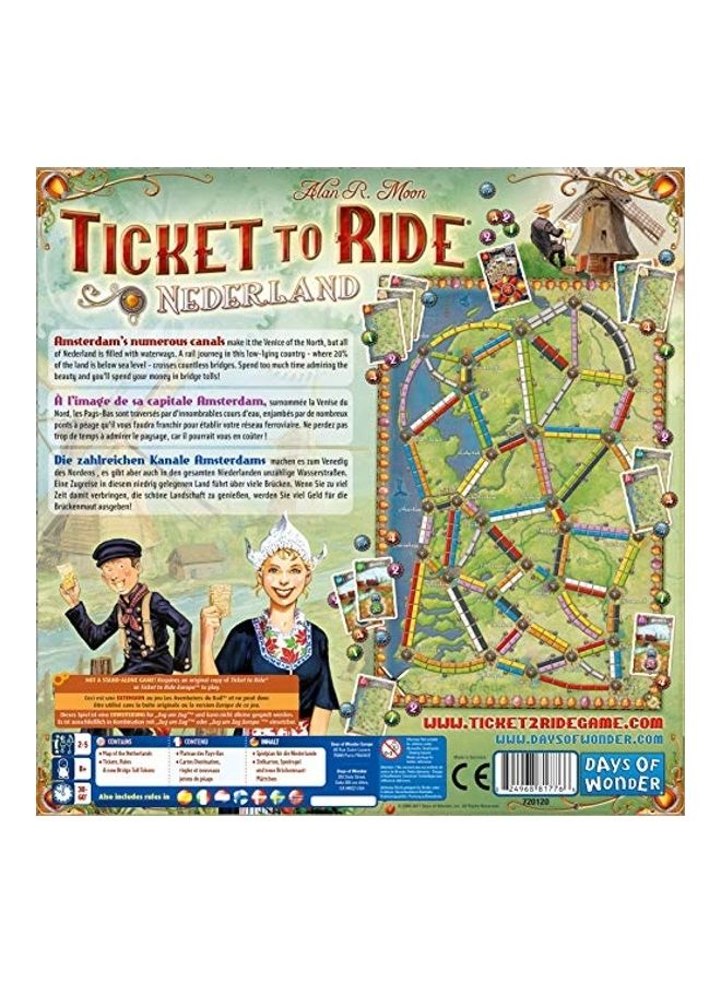 دايز أوف ووندر Ticket To Ride Nederland Board Expansion Game - Image 3