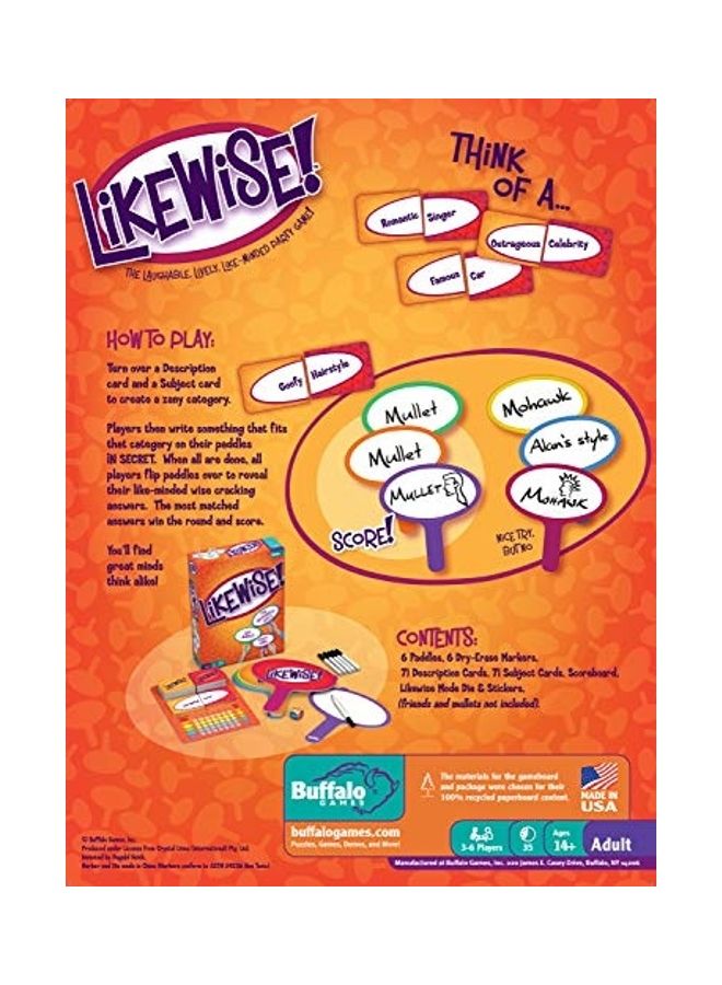 بافلو جايمز Likewise The Laughable Lively Like-Minded Party Game! - Image 3
