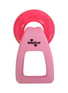 Water Teether With Handle pink