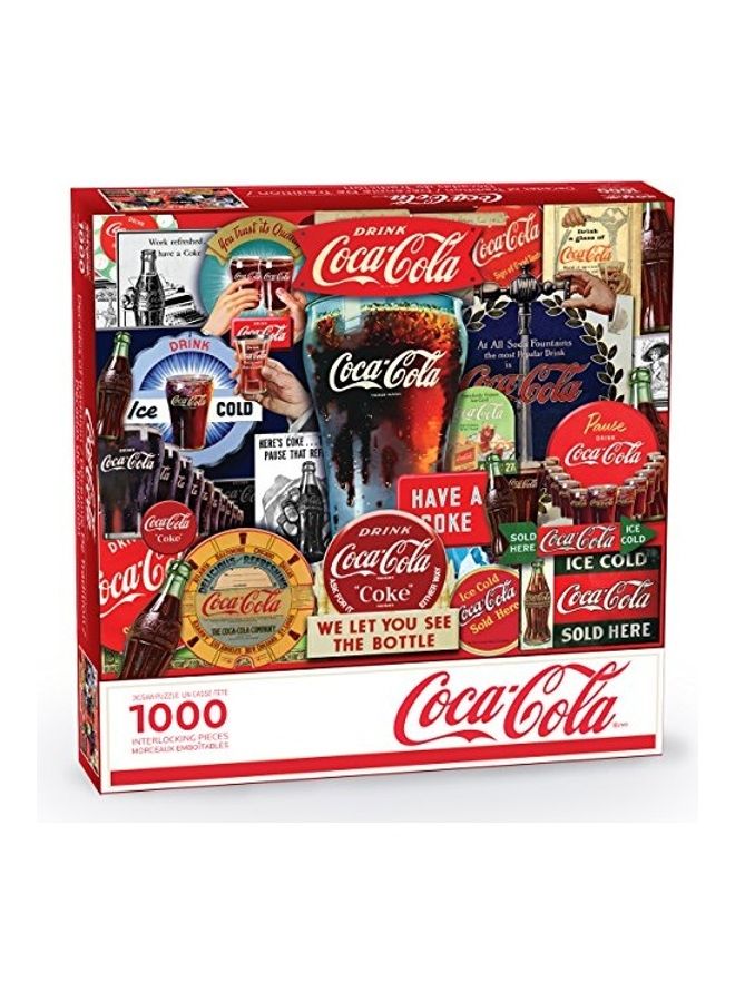 سبرينغبوك طقم أحجية تركيب تقليدي بتصميم كوكا كولا مكون من 1000 قطعة - Image 1