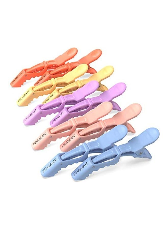 فرامار مجموعة مشابك شعر بألوان الباستيل للنساء من 10 قطع متعدد الألوان - Image 1