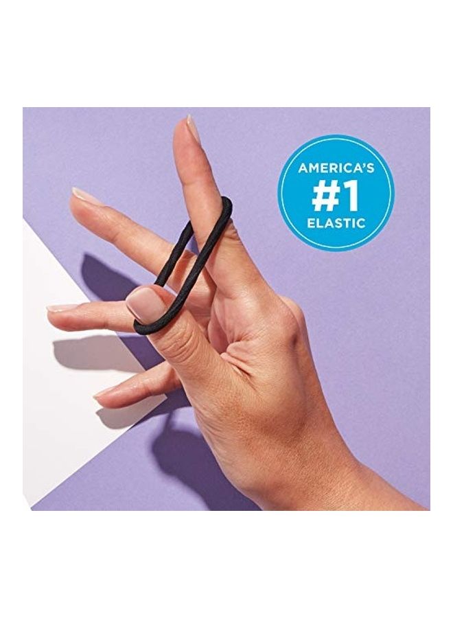 قودي  مجموعة ربطات شعرٍ مطاطيةٍ وسميكةٍ للنساء من أوتشليس مكونة من 27 قطعة . أسود - Image 4