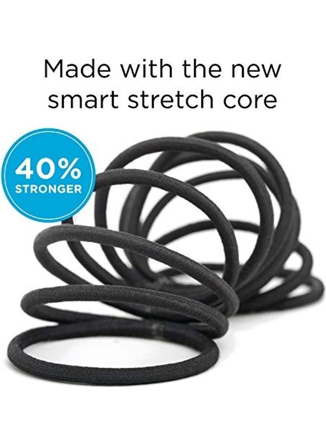 قودي  مجموعة ربطات شعرٍ مطاطيةٍ وسميكةٍ للنساء من أوتشليس مكونة من 27 قطعة . أسود - Image 3