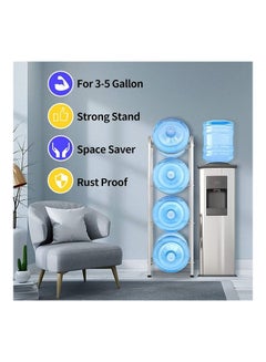 ARTC 4 Tier Water Bottle Storage Rack Assorted Colour 108cm  - Image 5