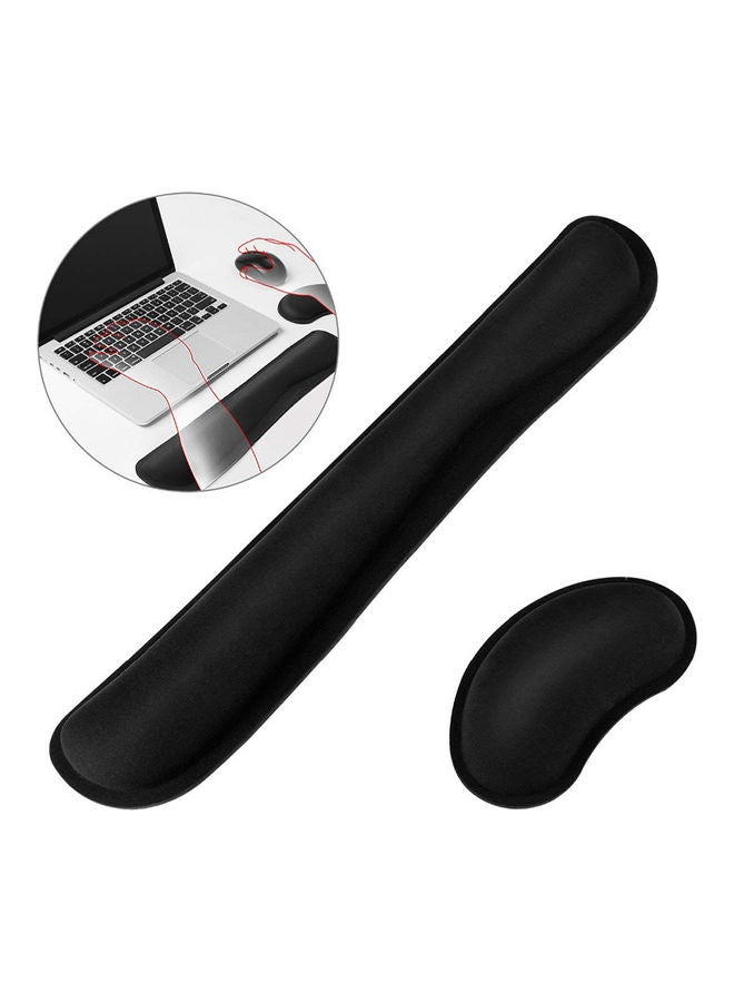 2-Pack Keyboard and Mouse Wrist Support Set Black  - Image 4
