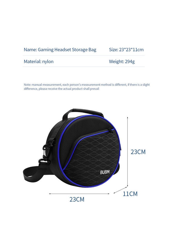 BUBM Gaming Headset Storage Bag Black/Blue  - Image 3