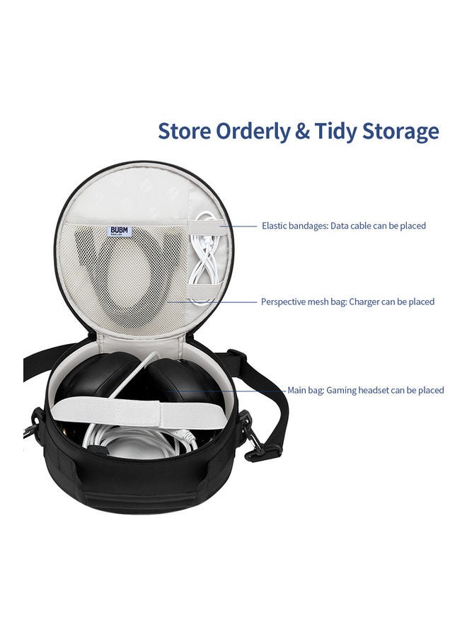 BUBM Gaming Headset Storage Bag Black/Blue  - Image 4