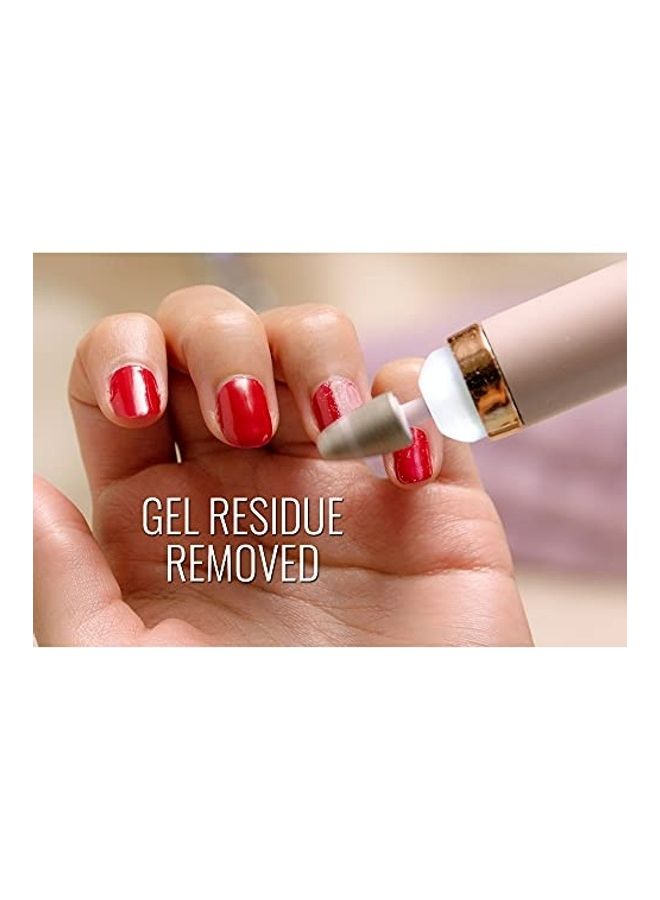 فينيشنج تاتش طقم مبرد أظافر إلكتروني احترافي وأداوات لأظافر اليدين والقدمين كاملة مكون من 6 قطع . وردي/ فضي/ أبيض . 7.5 X 3.5 X 2.5بوصة - Image 2