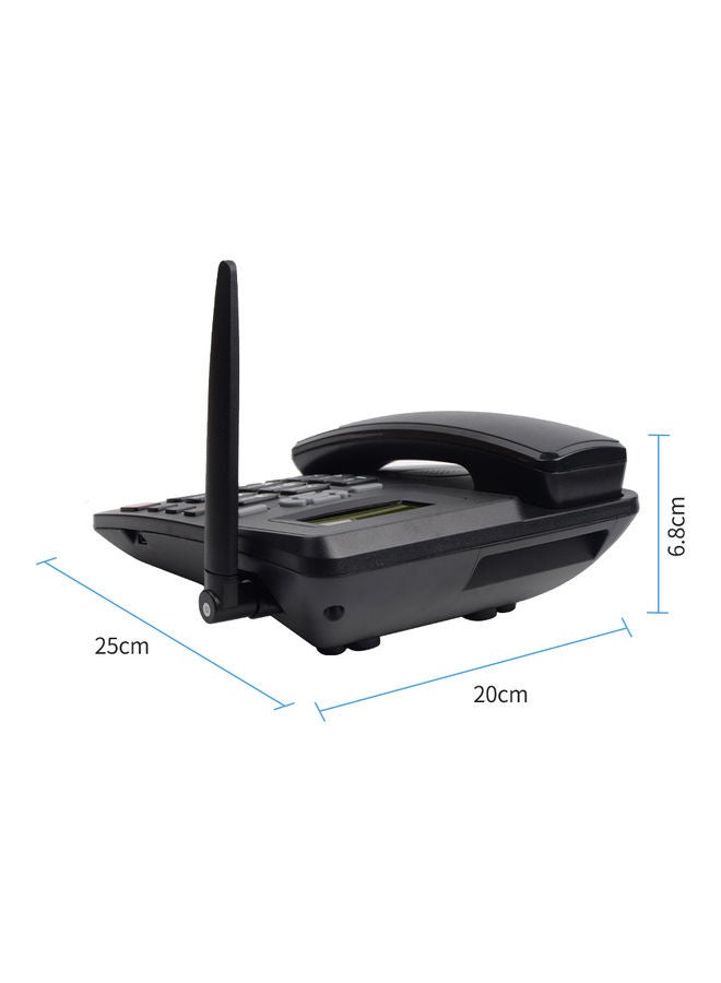 Generic Cordless Phone Desktop Telephone Black  - Image 2