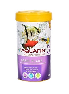 Basic Flake Food Daily Fish Diet Floating Type Food Multicolour 500ml