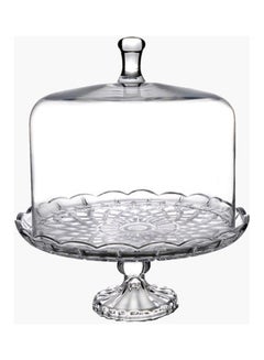 Billie Footed Cake Stand With Cover Clear - v1626260533/N49144548A_1