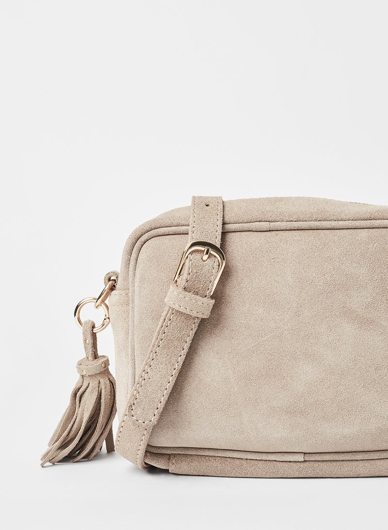 Mohito Leather Crossbody Bag Beige - Image 3