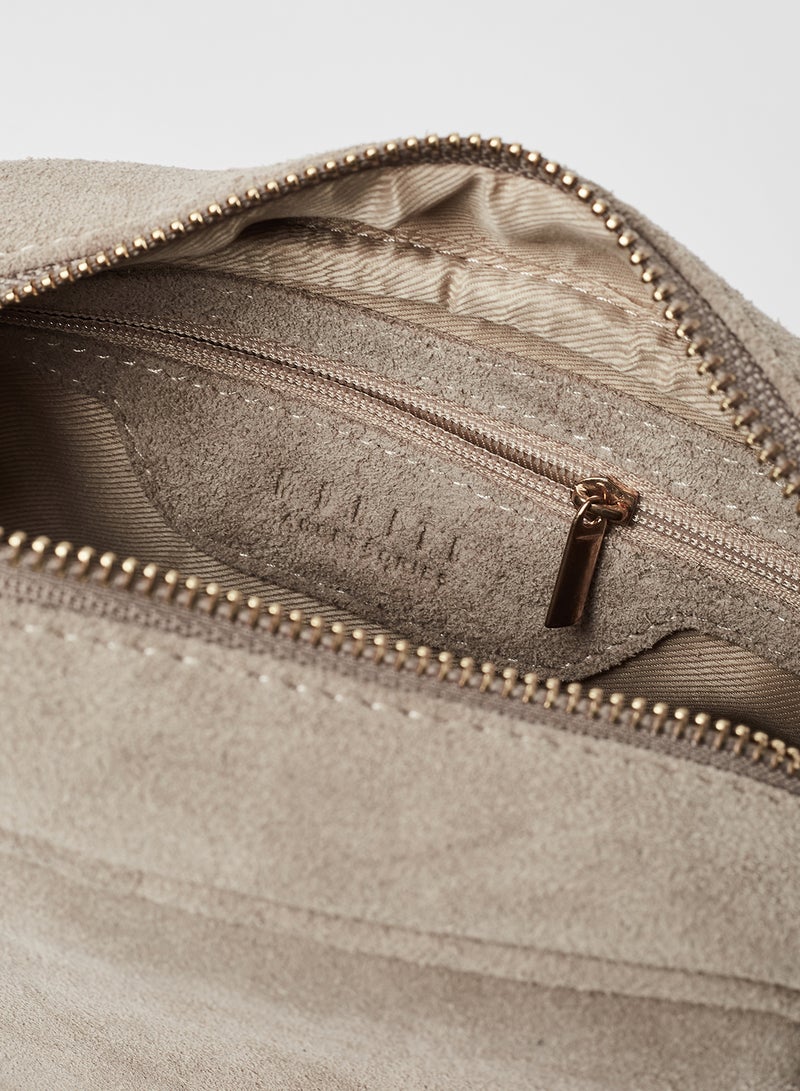 Mohito Leather Crossbody Bag Beige - Image 4