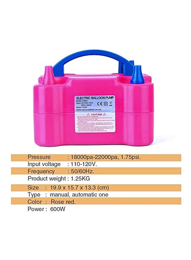 MESHA Dual-Nozzle Portable Balloons Air Pump - Image 2