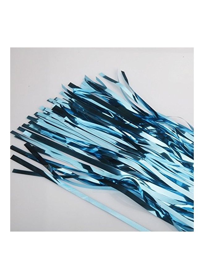 FECEDY 2-Piece Metallic Tinsel Foil Fringe Curtains Photo Booth Props - Image 5