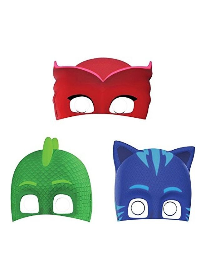 Amscan 8-Piece PJ Paper Masks - Image 2