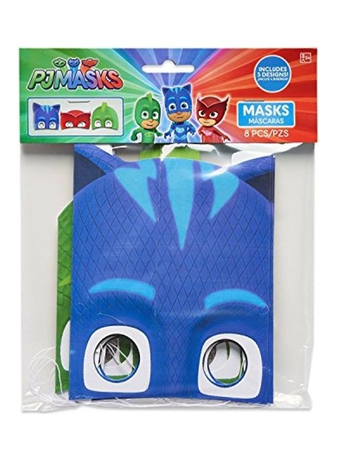 Amscan 8-Piece PJ Paper Masks - Image 3