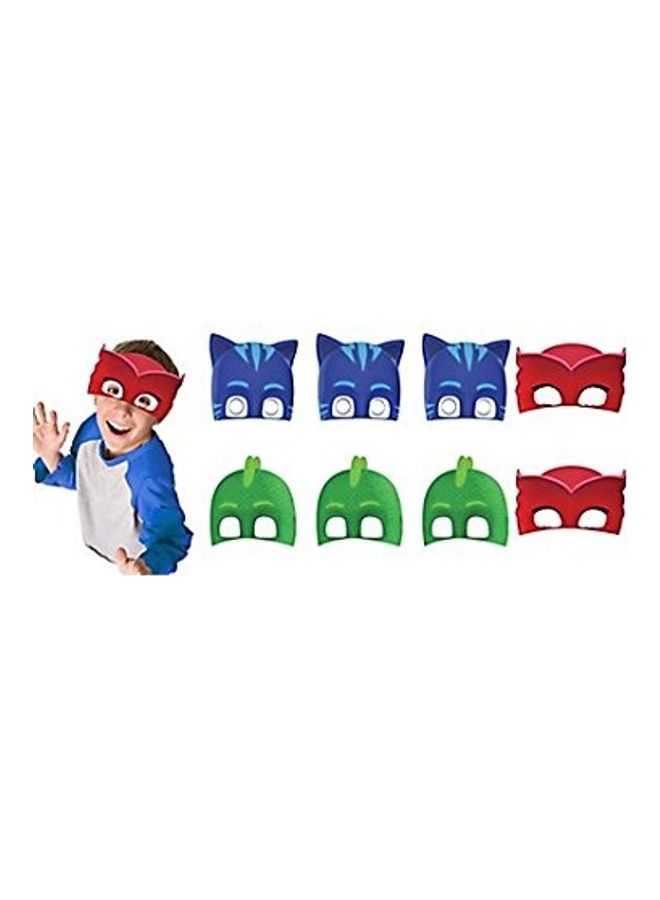Amscan 8-Piece PJ Paper Masks - Image 1