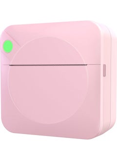 Generic 200dpi Portable Mini Pocket Thermal Printer with 1 Roll Paper Pink  - Image 1