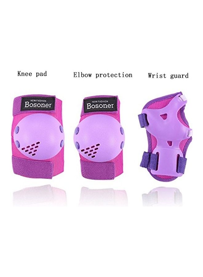 Bosoner 6-Piece Child Protective Cycling Knee Pads and Elbow Pads with Wrist Guards  - Image 2