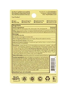 Sun Bum 3-Piece Beeswax Lip Balm Multicolour 4.25grams  - Image 2