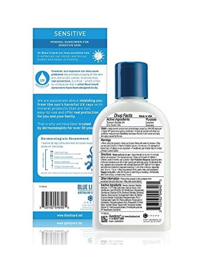 BLUE LIZARD - Sensitive Mineral Sunscreen with Zinc Oxide Spectrum Clear 148ml - Image 1
