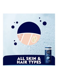 Nivea MEN Cool Kick Shower Gel 3in1, 24h Fresh Effect, Masculine Scent, Blue 250ml  - Image 5