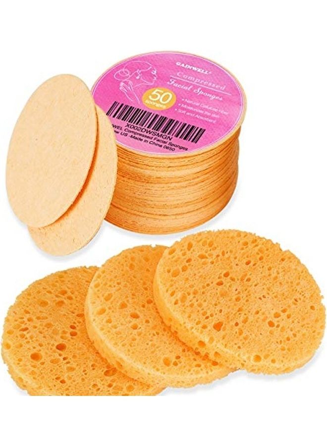 GAINWELL Compressed Facial Sponges Orange  - Image 1