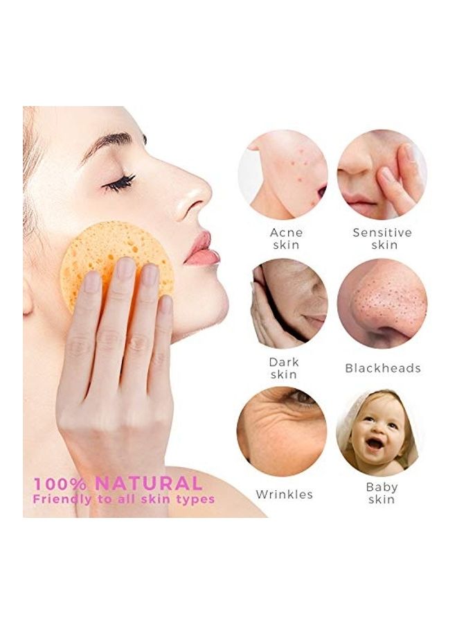 GAINWELL Compressed Facial Sponges Orange  - Image 5