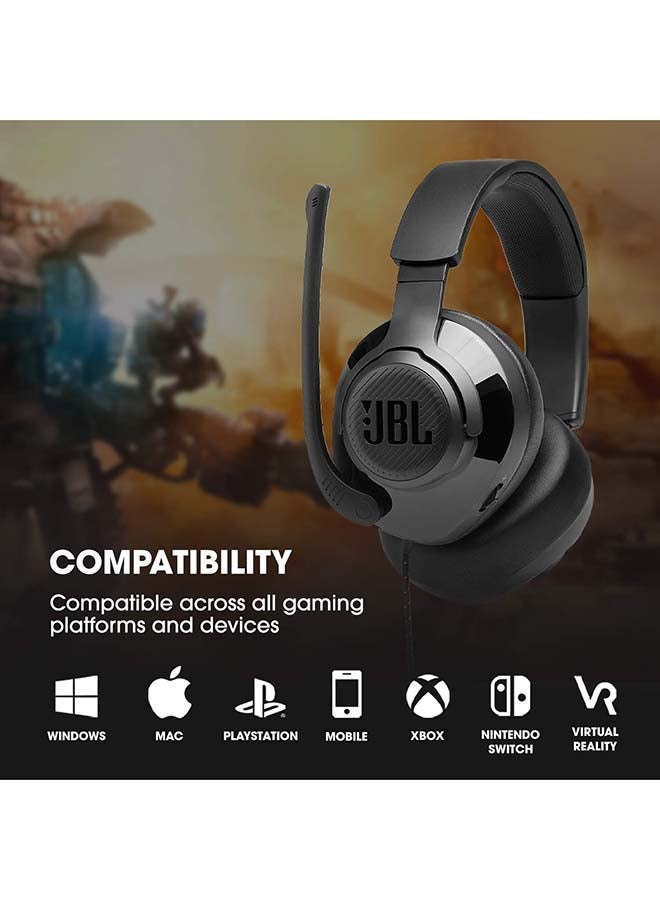 JBL - Quantum 200 Wired Over-Ear Gaming Headset - Image 1