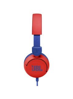 جي بي إل Jr 310 سماعات رأس سلكية للأطفال مع صوت آمن - ميكروفون مدمج - عصابة رأس مبطنة - وسادة أذن - كابل مسطح أحمر أحمر  - Image 3