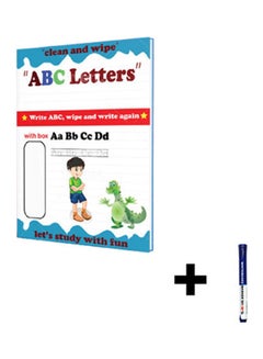 Yassin Abc Letters Learning Booklet + Whiteboard Pen 