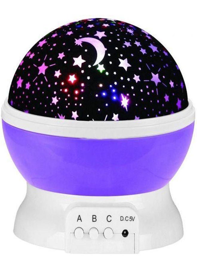 3 Modes Led Night Lights Stars Lighting Lamp,Rotation Night Projection Lamp Kids Bedroom Bed Lamp -Blue Rotating 2724443619015 15X13cm  - Image 1