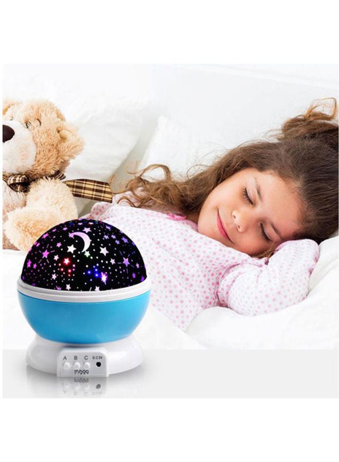 Generic - Baby Night Light Moon Star Rotating Projector Led Lamp 9 Color Changing Usb Or Battery Powered Multicolour - Image 1
