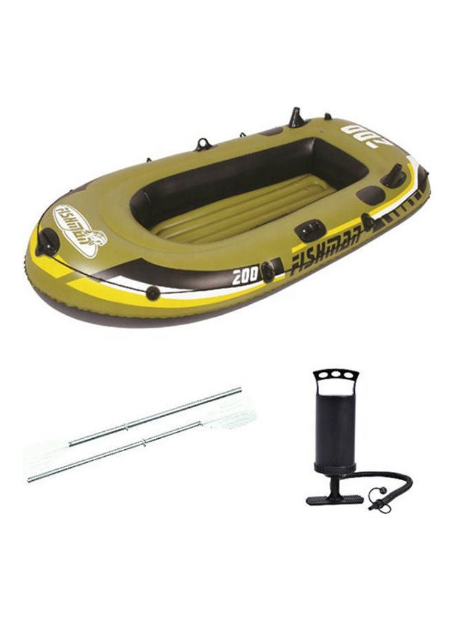 Jilong Sunclub  Fishman  350 Boat Set Outdoor Inflatable Water Sports Pool - No 07209-1 