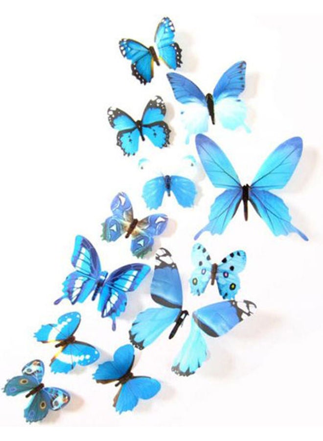 12Pcs Wall Sticker 3D Butterfly Multicolour - v1626263243/N49146638A_1