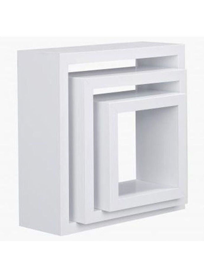 Generic Cubic Wall Shelf White  - Image 1
